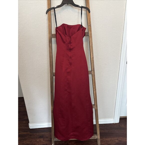 Beautiful Alfred Angelo Crimson Red Formal Prom Quinceañera Dress Gown, Size XS - Picture 5 of 7